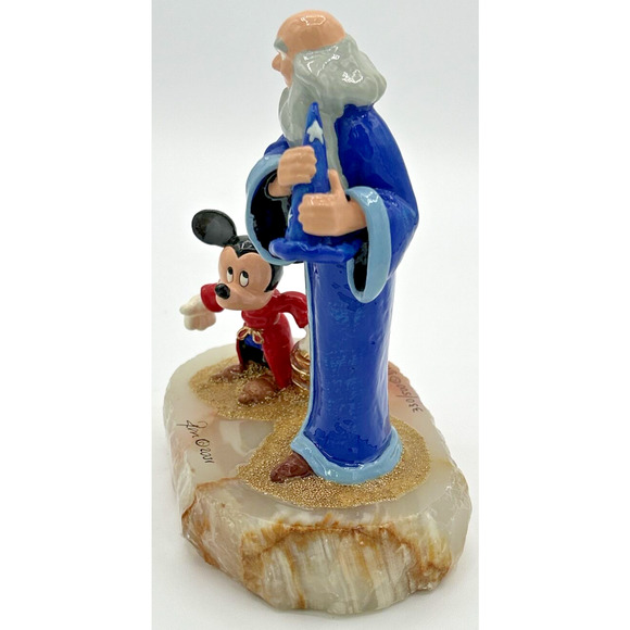2001 Ron Lee Disney Mickey Mouse Sorcerer Yensid Figurine #330/500 SKU192 - Picture 9 of 11